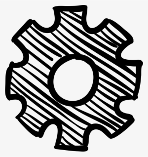Cogwheel Hand Drawn Tool - Hand Drawn Tools Png #1266307