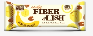 Nugo Fiber D'lish Fiber Bar Nutrition Info - Nugo Nutrition - Fiber D'lish Bar Banana Walnut - 1.6 #1266613