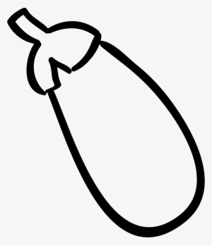 Eggplant Hand Drawn Vegetable - Outline Picture Of Vegetables #1266695