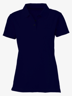 Download Plain Navy Blue Women   Polo Shirt PNG Image With No