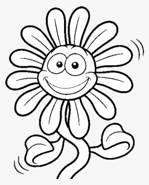 Dibujo De Flor Animada Para Colorear - Drawing #1268161