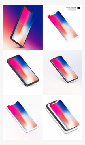 Iphone X Mockups Bundle By Roman Kryzhanovskyi - Iphone X #1268558
