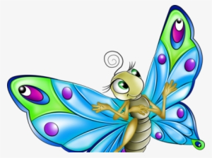 Gif De Flores Y Mariposas Animado Picture - Cartoon Clipart Butterfly #1268609
