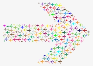 This Free Icons Png Design Of Confused Colorful Planes #1268821