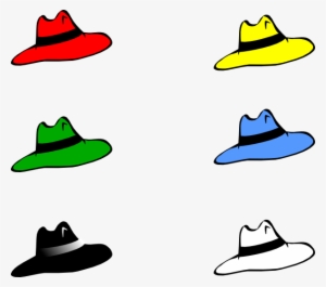 Free Vector Slothing Men Six Hats Clip Art - Seven Hat Clipart #1268926