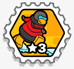Snow Student Stamp Icon - Club Penguin Crab Battle Stamp Puffle Launch #1269355