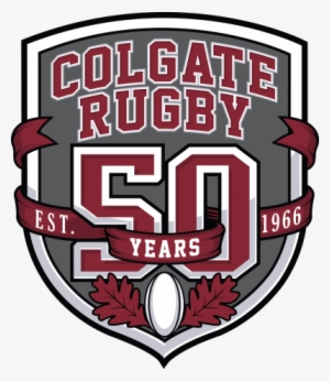 Colgate Rugby 50 Years Crest Cmyk - Emblem #1269411