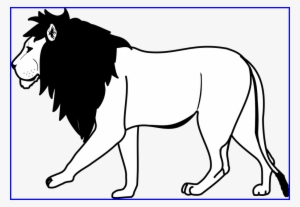 Amazing Line Drawing Library A U Activities - Clipart Black And White Lion #1270540