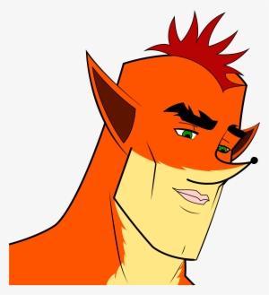 Vr Retro Games Png Retarded Face Transparent - Crash Bandicoot Bad Drawing #1270631