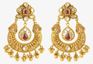 Earring Png Free Download - Gold Jewellery Earrings Png #1270655