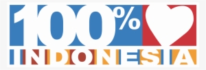 100% Cinta Indonesia Logo - Logo 100 Indonesia Png #1271452