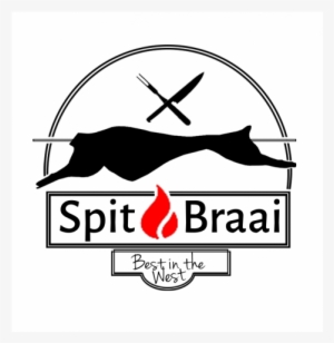 Spit & Braai Catering - Spit Braai Black And White Png #1271823