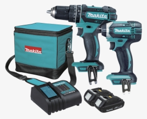 Makita Lxt 18v 2 Piece Cordless Drill Kit - Makita Dlx2131sy - 18v Cordless 2 Pce Combo Kit #1271969