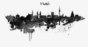 Click And Drag To Re-position The Image, If Desired - Munich Skyline Silhouette #1272301