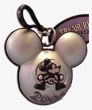Mickey Treasure Keeper Silhouette 2000 Disney Keychain - Mickey Mouse #1272302