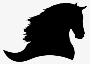 Horse Silhouette Side View To The Right Comments - Horse Head Silhouette Png #1272639