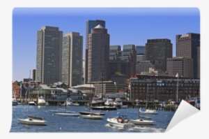 The Boston Skyline And Boston Harbor Wall Mural • Pixers® - Skyline #1272770