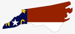 Nc Outline And Flag - North Carolina No Background #1272951