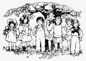 This Free Icons Png Design Of Children Under A Tree #1273428