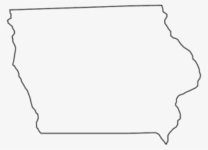 Geography, Outline, States, State, United, America - Black And White State Of Iowa #1273431