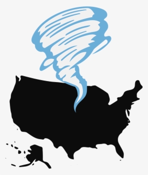 Tornado Usa United States Of America - Map America Vector #1273521