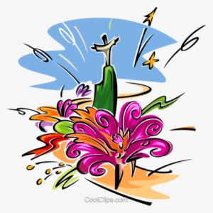 Color Explosion Royalty Free Vector Clip Art Illustration - Christ The Redeemer #1273682
