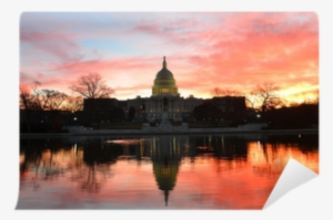 United States Capitol Building Silhouette At Sunrise - Poster: Orhan's Capitol Building In A Cloudy Sunrise #1273706 United States Capitol Building Silhouette At Sunrise - Poster: Orhan's Capitol Building In A Cloudy Sunrise #1273706