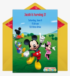 Mickey Mouse Clubhouse Online Invitation - Mickey Mouse Club House #1274163