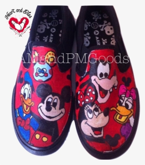 Mickey Mouse Clubhouse Hand Painted Shoes - Mickey Mouse Clubhouse #1275183