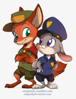 “ Nick Wilde And Judy Hopps By Stepandy This Is My - Young Judy And Nick #1275935