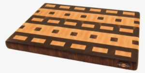 End Grain Film Pattern End Grain Cutting Board On White - Plywood #1276047