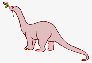 Dinosaur Clipart Leaves - Long Neck Dinosaur Drawings #1276525