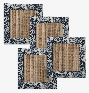 Tumbleweed Indigo Waterlily Coaster, Set Of - Coaster Set Of 4 #1276909