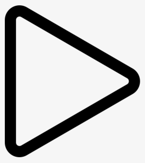 Play Triangle Outline - Triangulo De Play Png #1277504