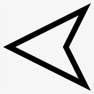 Arrow Triangle - Arrow Outline Png #1277707