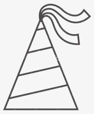 Triangle Clipart Hat - Birthday Hat Clipart Outline #1277875