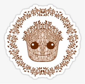 Groot Guardians Of The Galaxy Illustration Printed - Coca-cola 1910 Classic #1278151