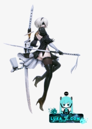 [render]2b Nier Automata By Lukalipt On Deviantart - Nier Automata Concept Art #1278538