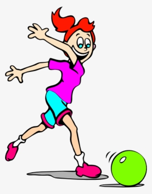 Playing With A Bowling Ball Clipart #1278676
