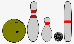 This Free Clipart Png Design Of Bowling Pins And Balls #1278840