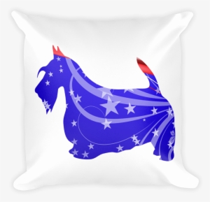 Scottish Terrier Patriotic Shape Decorative Pillow - Cushion #1279193