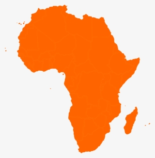 Open Clipart Vectors - Africa Map Orange #1279359
