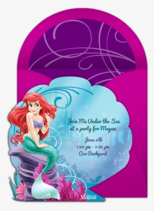The Little Mermaid Online Invitation - Ariel The Little Mermaid Sparkle Tiaras (pack #1279396