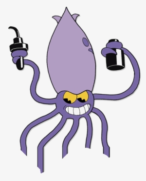 Squid - Cuphead Captain Brineybeard Squid #1279686