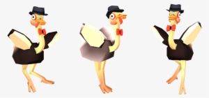 You Are An Ostrich Stumbled Into A Dancing Group - Cartoon #1279803