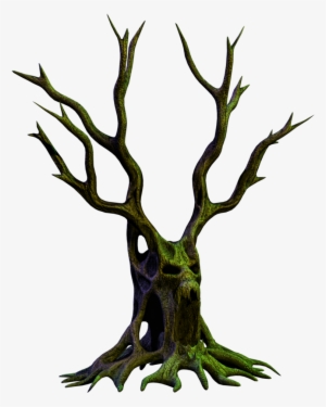 Spooky Tree 06 Png Stock By Jumpfer-stock - Tree Sticker For Picsart #1280108