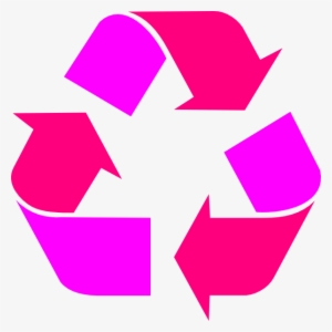 Tone Pink Recycle Symbol Clipart #1280601