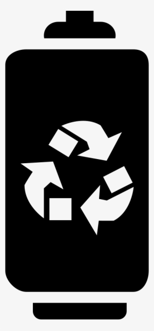 Battery With Recycle Symbol - Recycle Truck Icon Png #1280624