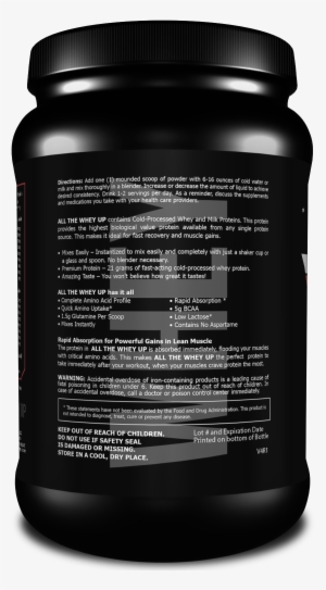 All The Whey Up Chocolate Protein - Bodybuilding Supplement #1281773