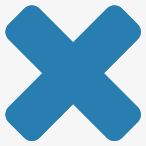 Close-x - Blue Cancel Icon #1281797